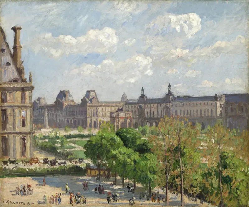 Place du Carrousel,Paris av Camille Pissarro