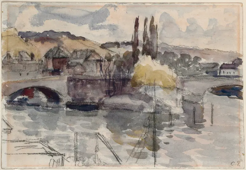 Pont Corneille à Rouen av Camille Pissarro
