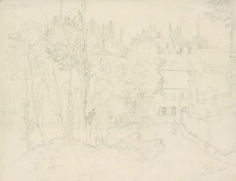 Pontoise, Les Pâtis av Camille Pissarro