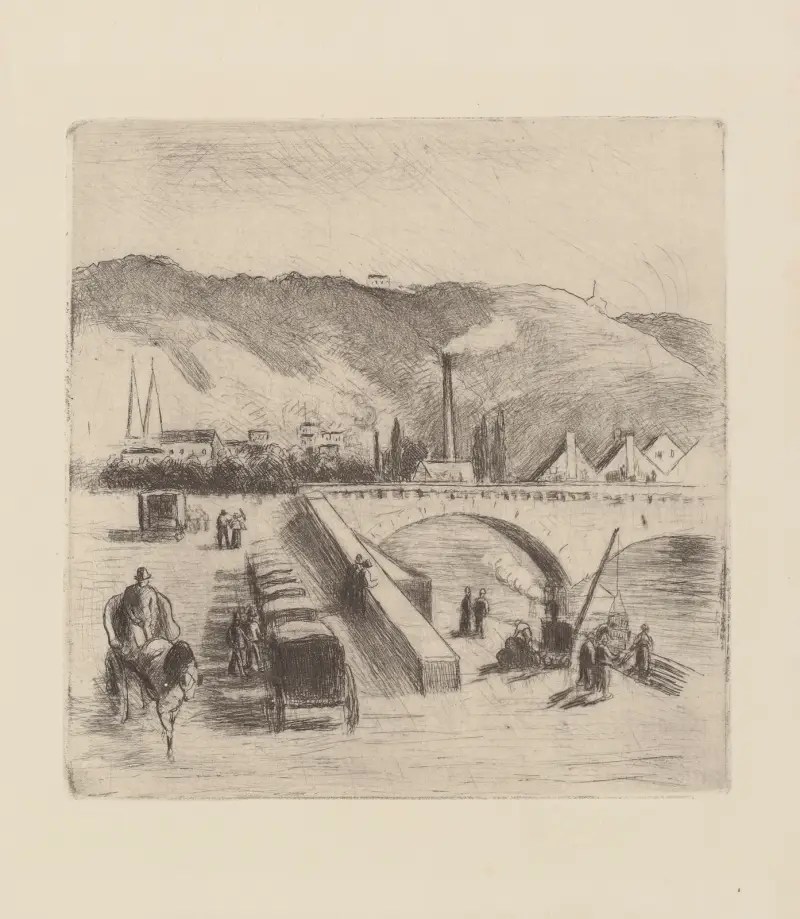 Quai de Paris in Rouen von Camille Pissarro
