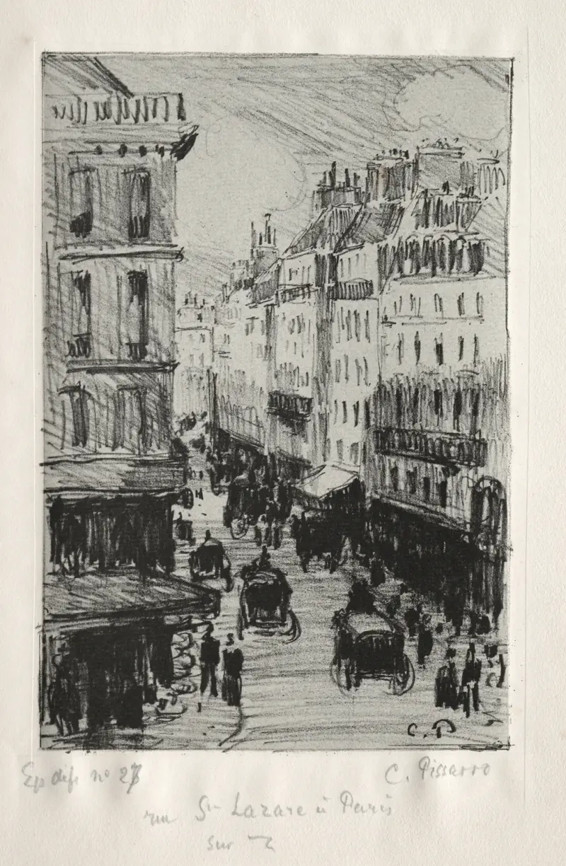 Rue Saint-Lazare, Paris, 1897 – nr 2 av Camille Pissarro