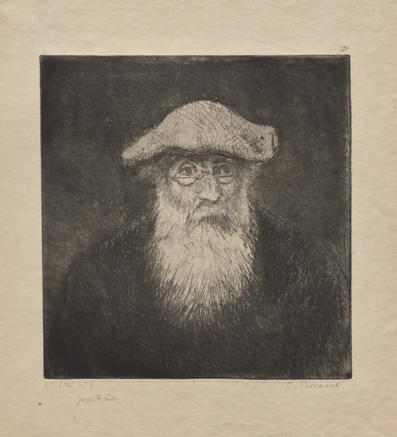 Selbstporträt, 1890 von Camille Pissarro