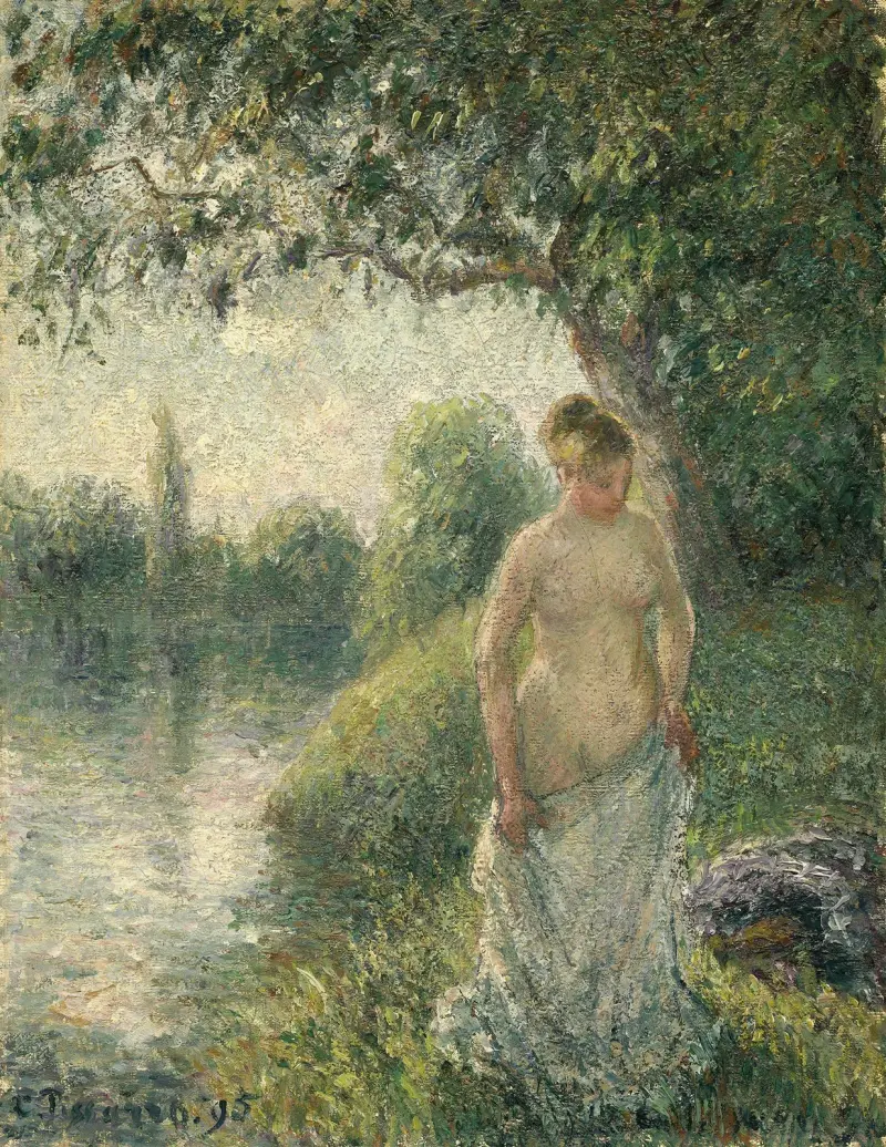 Koupající se, Camille Pissarro