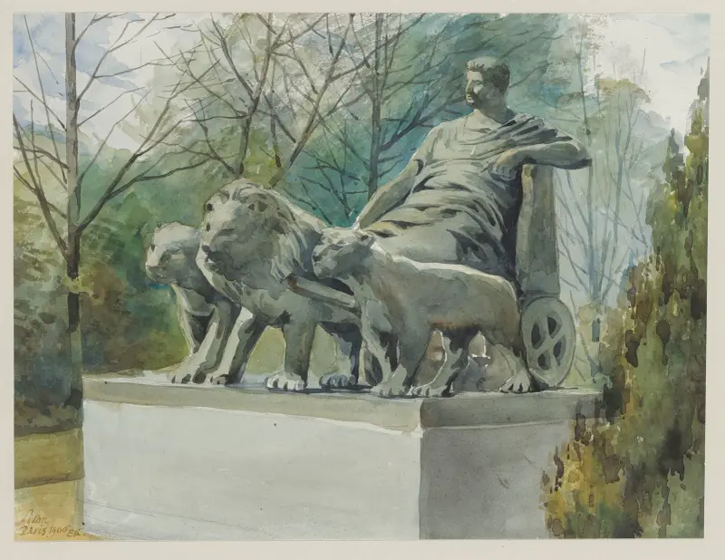 Staty av Marc-Antoine (Österrike) vid Pont Alexandre III av Camille Piton