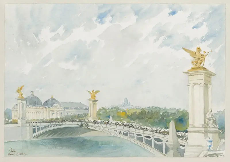 Vue d’ensemble du Pont Alexandre III av Camille Piton