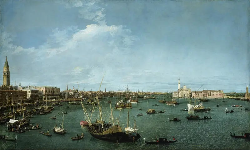 Bacino di San Marco, Venice av Canaletto