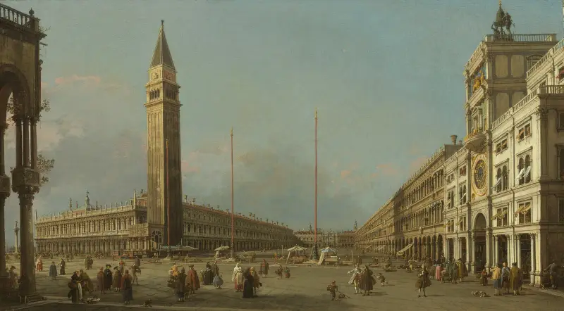 Piazza San Marco Looking South and West av Canaletto