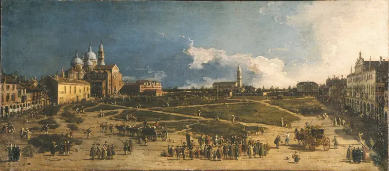 Prà della Valle in Padua av Canaletto