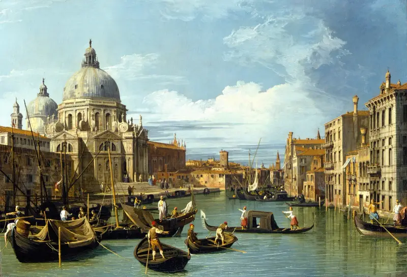 The Entrance to the Grand Canal, Venice av Canaletto