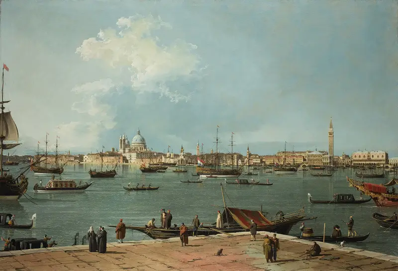 Venice, the Bacino di San Marco from San Giorgio Maggiore av Canaletto