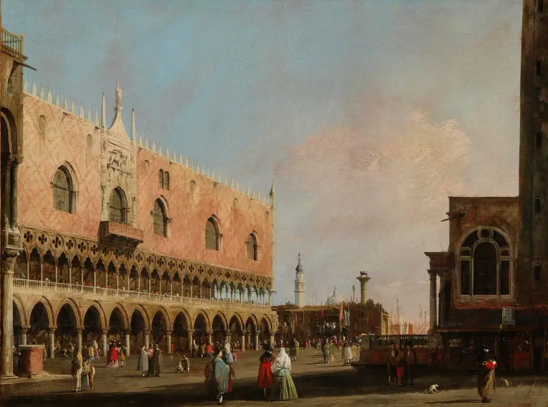 View of the Piazzetta San Marco Looking South av Canaletto