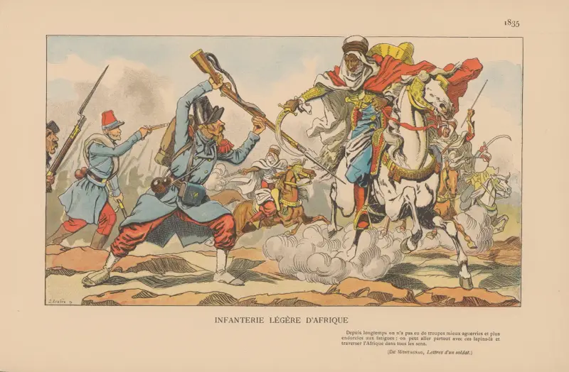 Infanterie Légère D’afrique. 1835 av Caran d'Ache