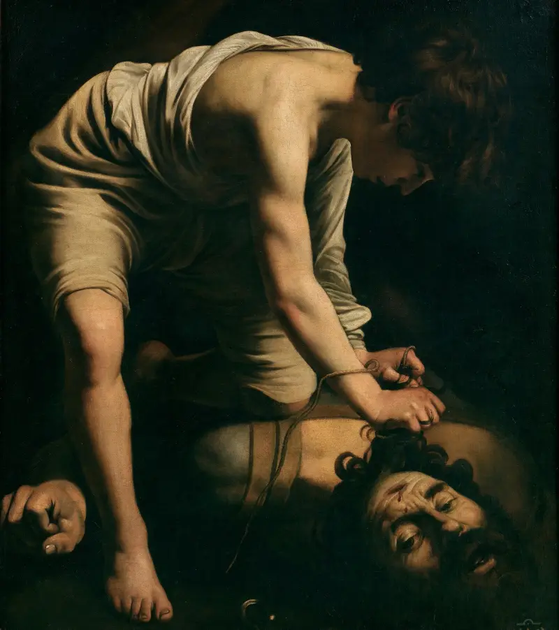 David a Goliáš, Caravaggio