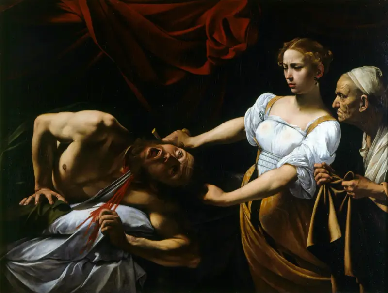 Judyta odcinająca głowę Holofernesowi, 1599, Caravaggio