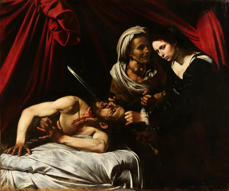 Judita stíná Holoferna, 1598, Caravaggio