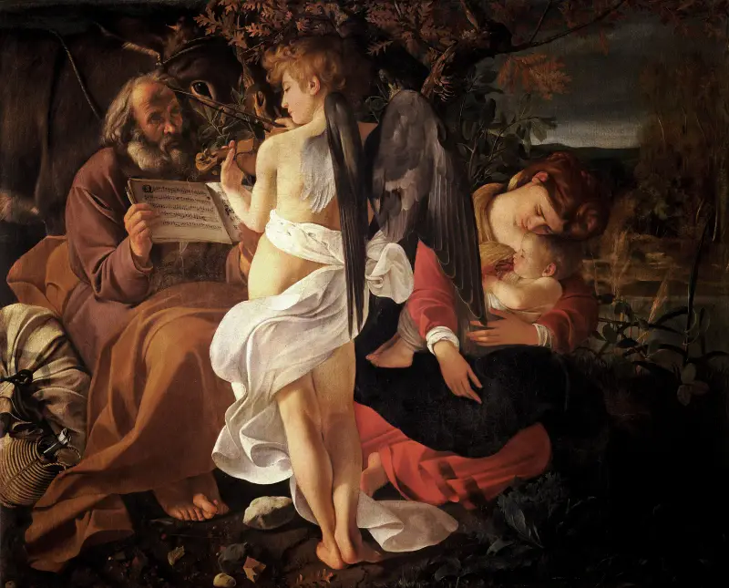 Rest on the Flight into Egypt av Caravaggio