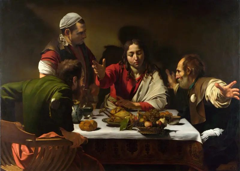 Das Abendmahl in Emmaus von Caravaggio