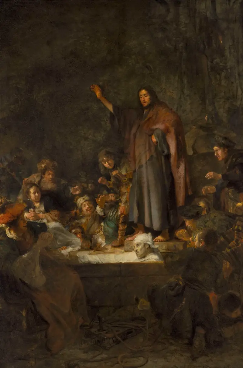 Raising of Lazarus (John 11-41-44) av Carel Fabritius