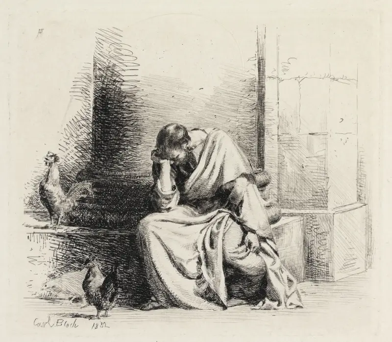 Kající se Petr, Carl Bloch