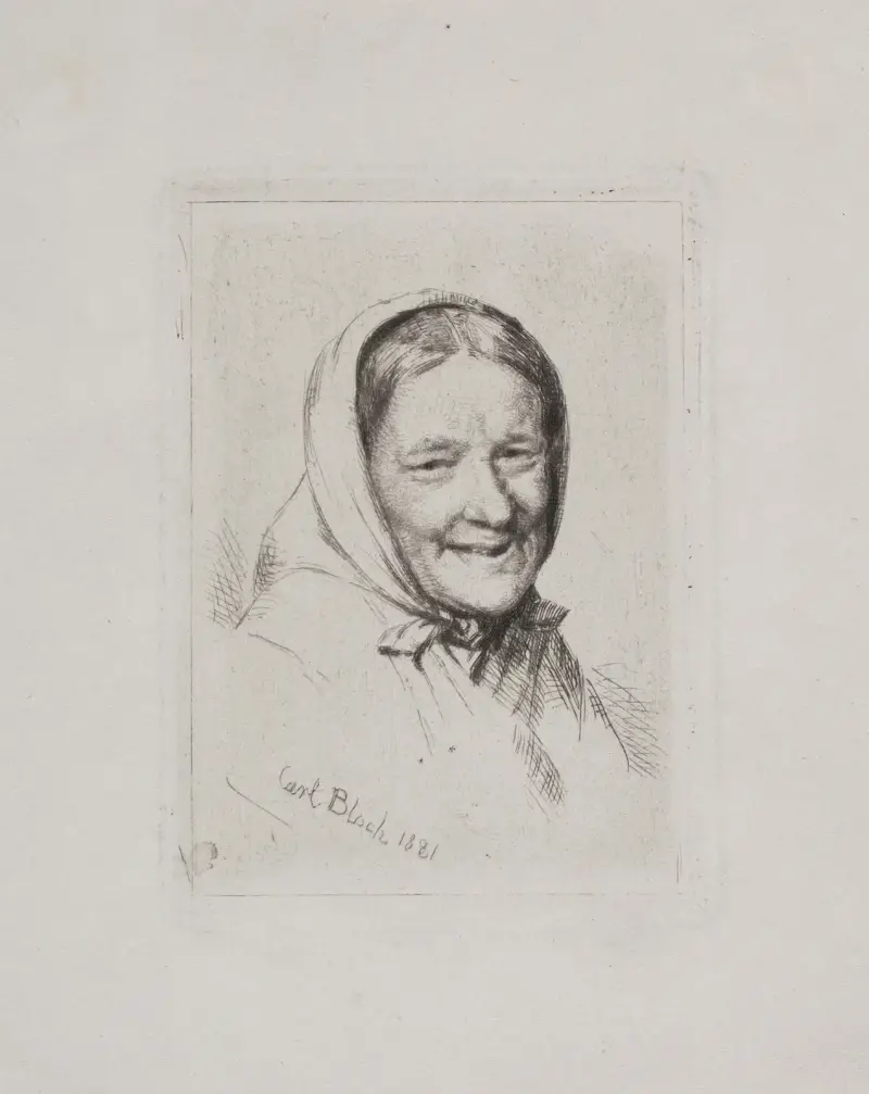 Fiskarhustru av Carl Bloch