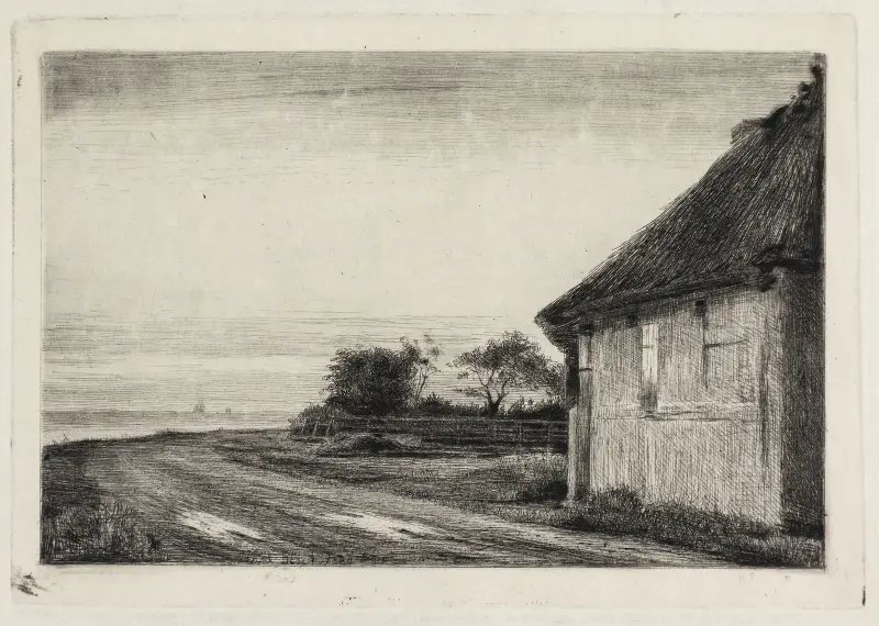 House and garden by the sea av Carl Bloch