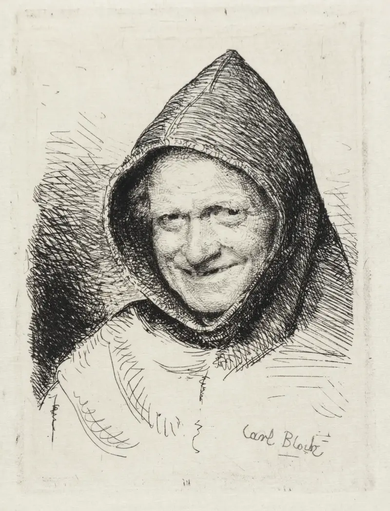 Lächelnder Mönch von Carl Bloch