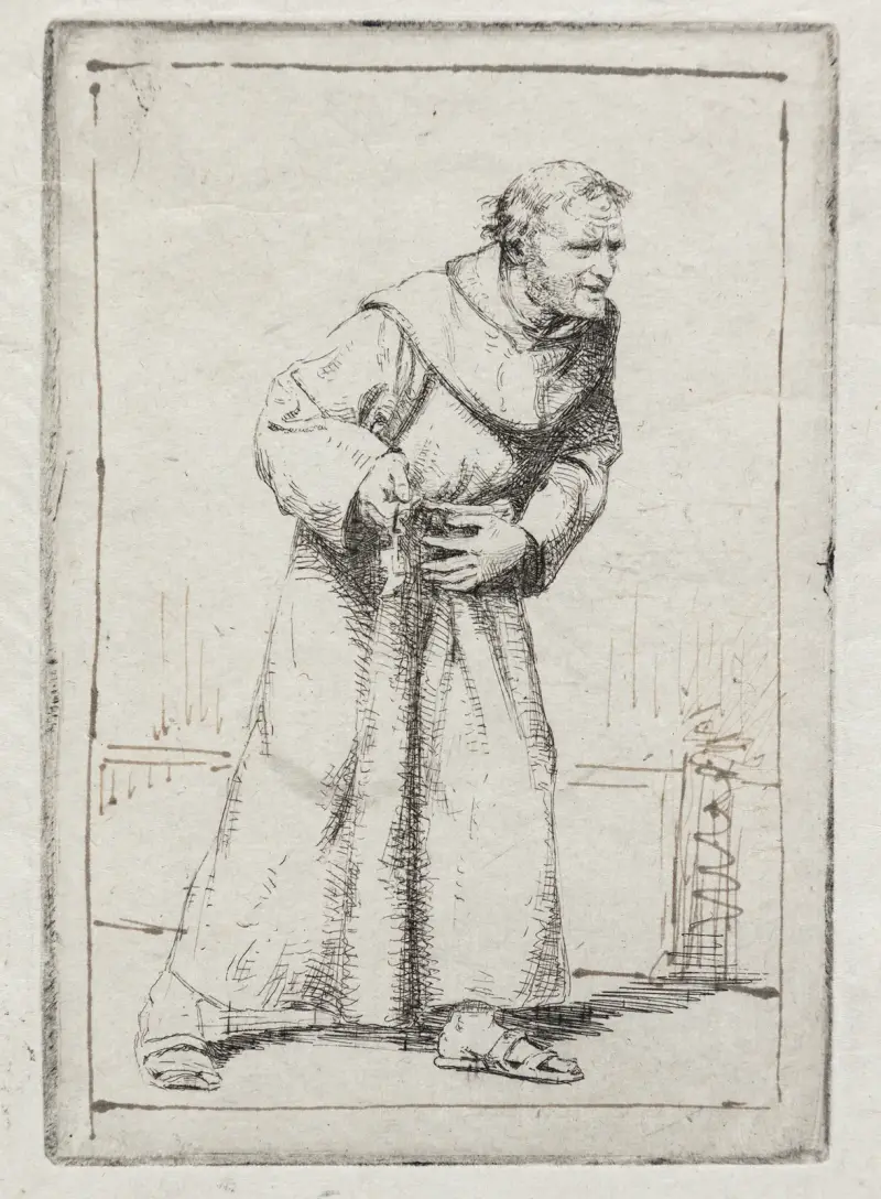 Munken har mavepine av Carl Bloch