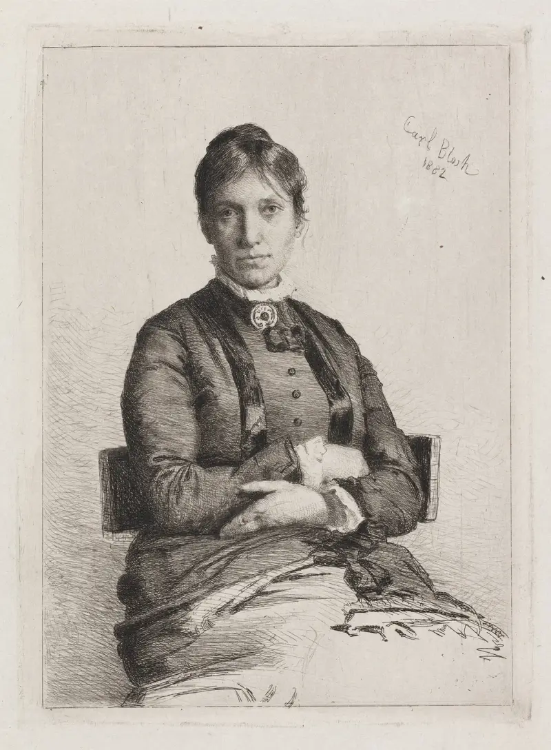 Porträtt av Alma Bloch, född Trepka av Carl Bloch