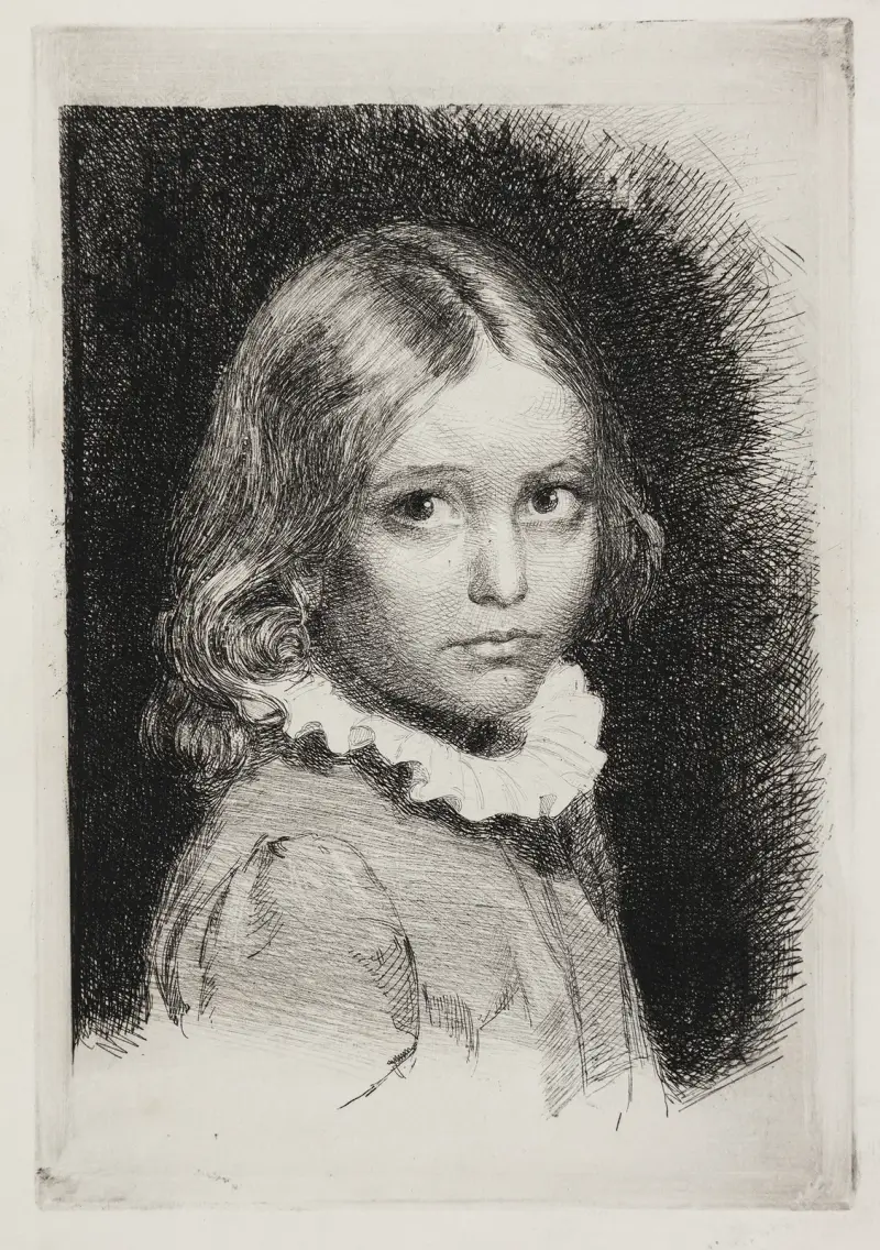 Porträtt av Clara Emilie Rose Bloch av Carl Bloch