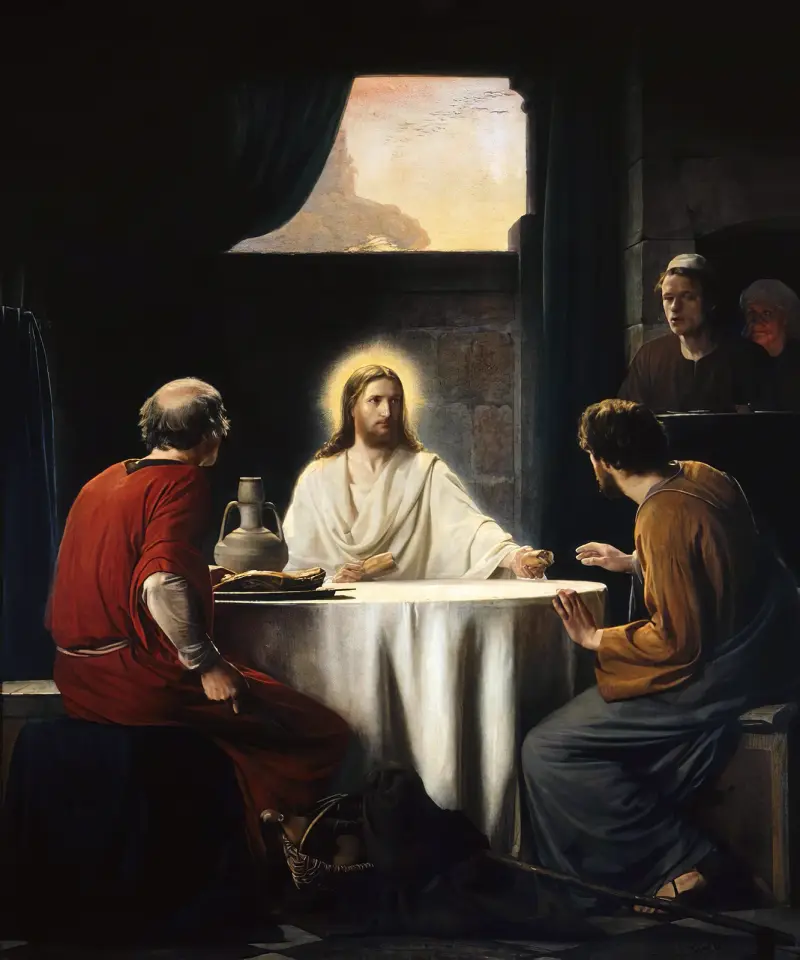 Das Abendmahl in Emmaus von Carl Bloch