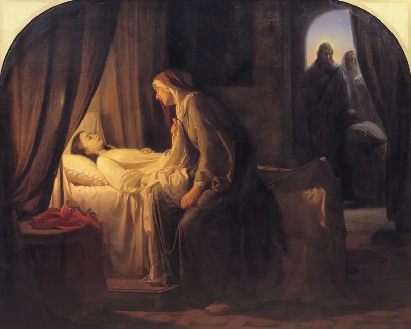 The Daughter of Jairius av Carl Bloch