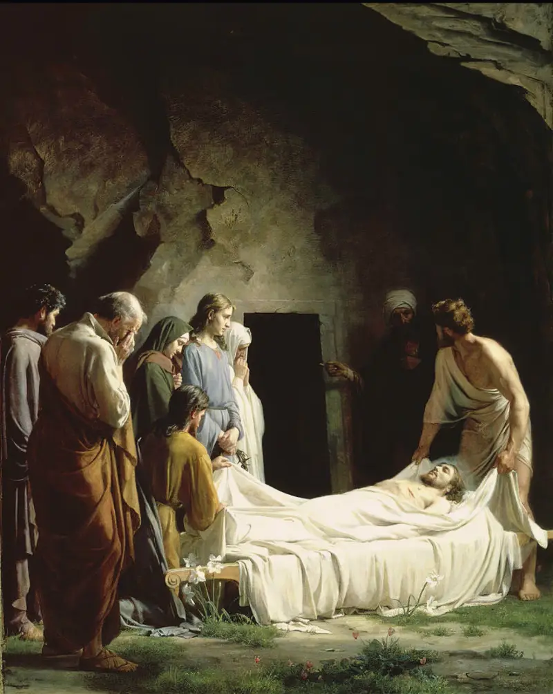 Gravläggningen av Carl Bloch
