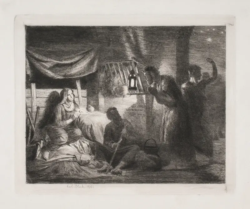 Herdarnas tillbedjan av Carl Bloch