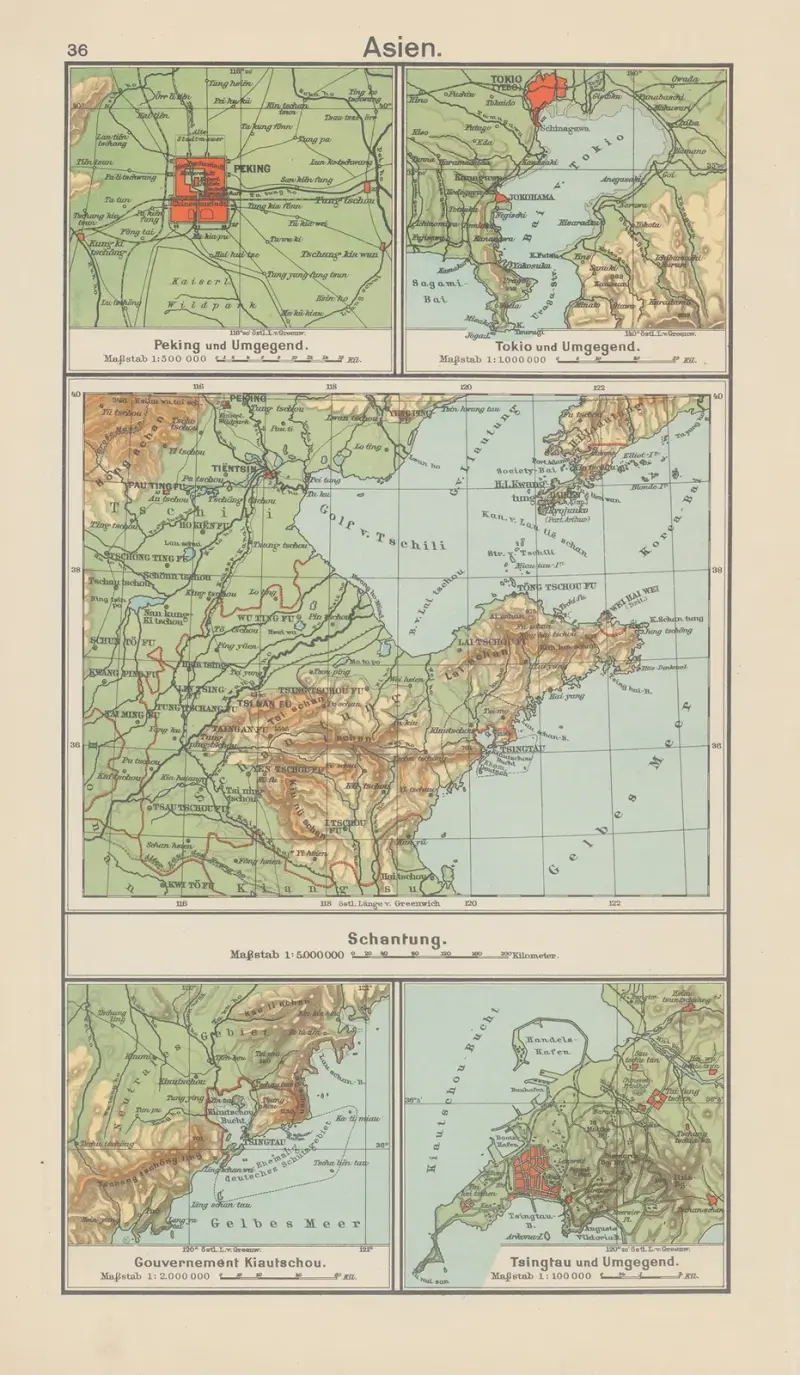 Asien. Shantung av Carl Diercke