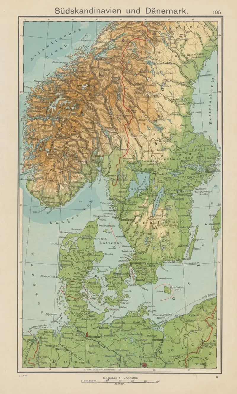 Södra Skandinavien och Danmark av Carl Diercke