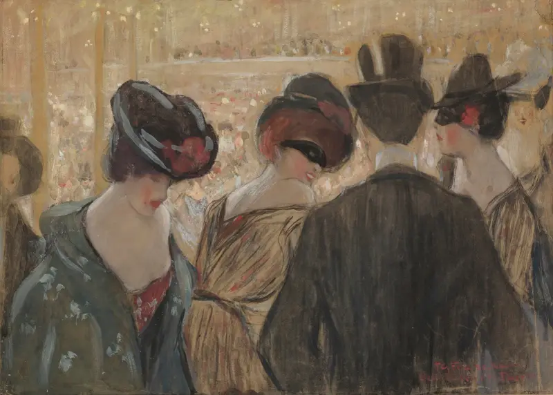 Bal-Bullier, Paris av Frederick Carl Frieseke
