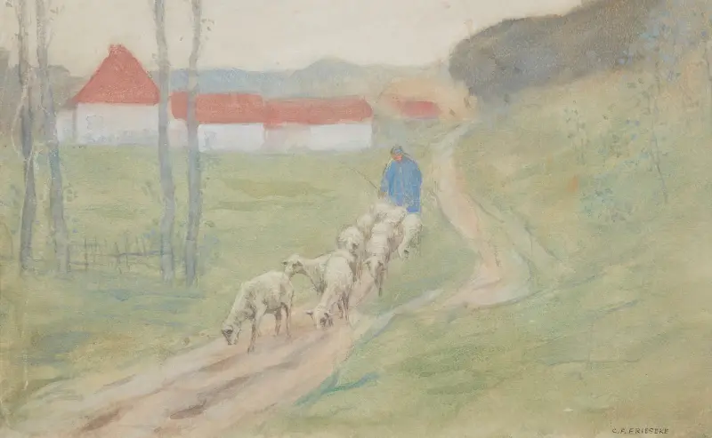 Leder fåren av Frederick Carl Frieseke