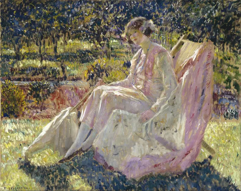 Solbad av Frederick Carl Frieseke