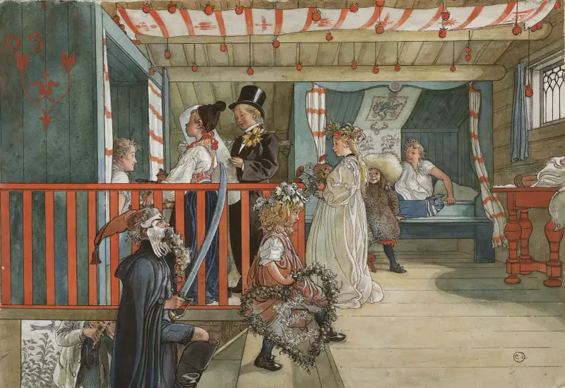 A Day of Celebration av Carl Larsson