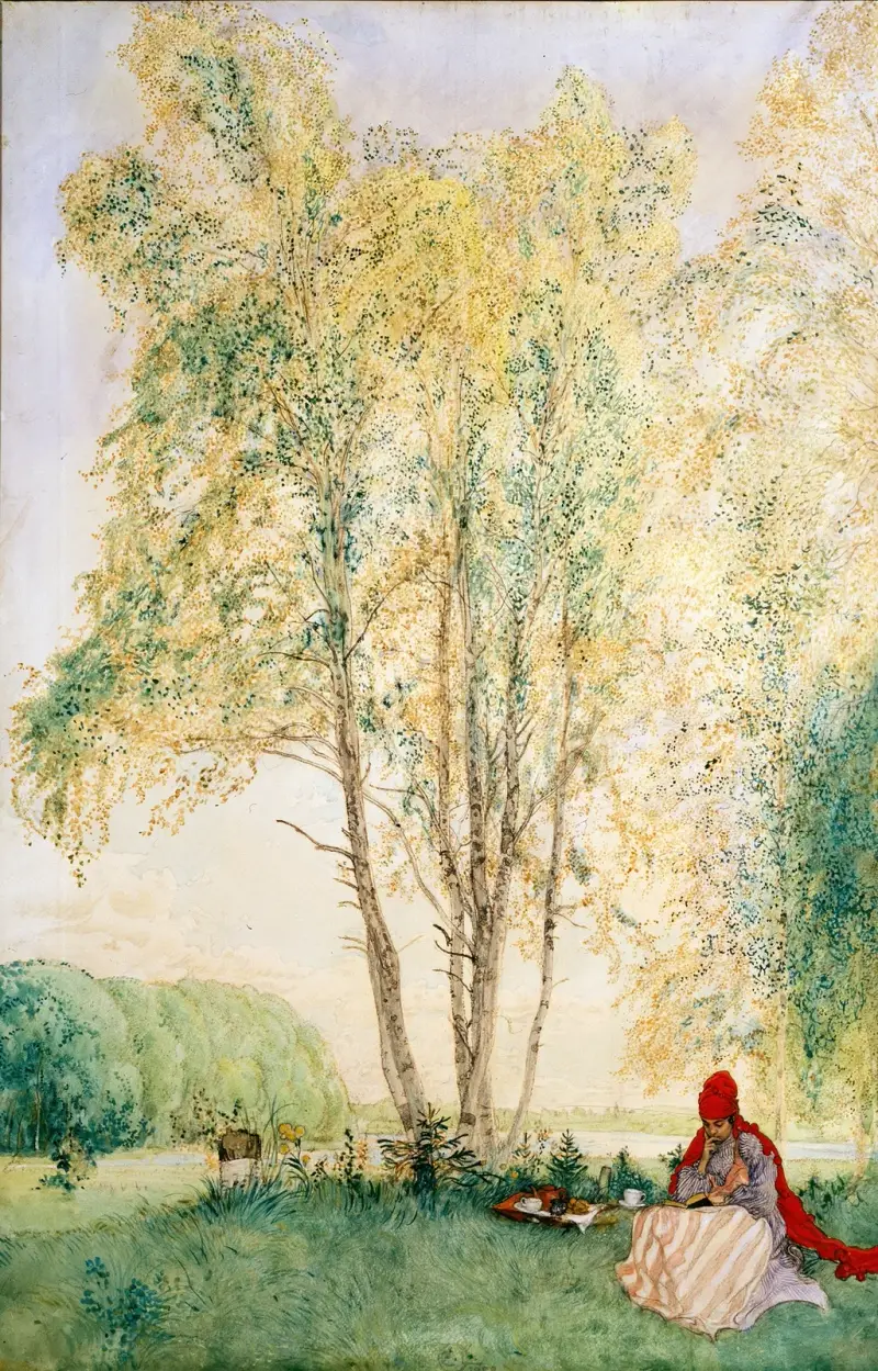Pod břízami, Carl Larsson