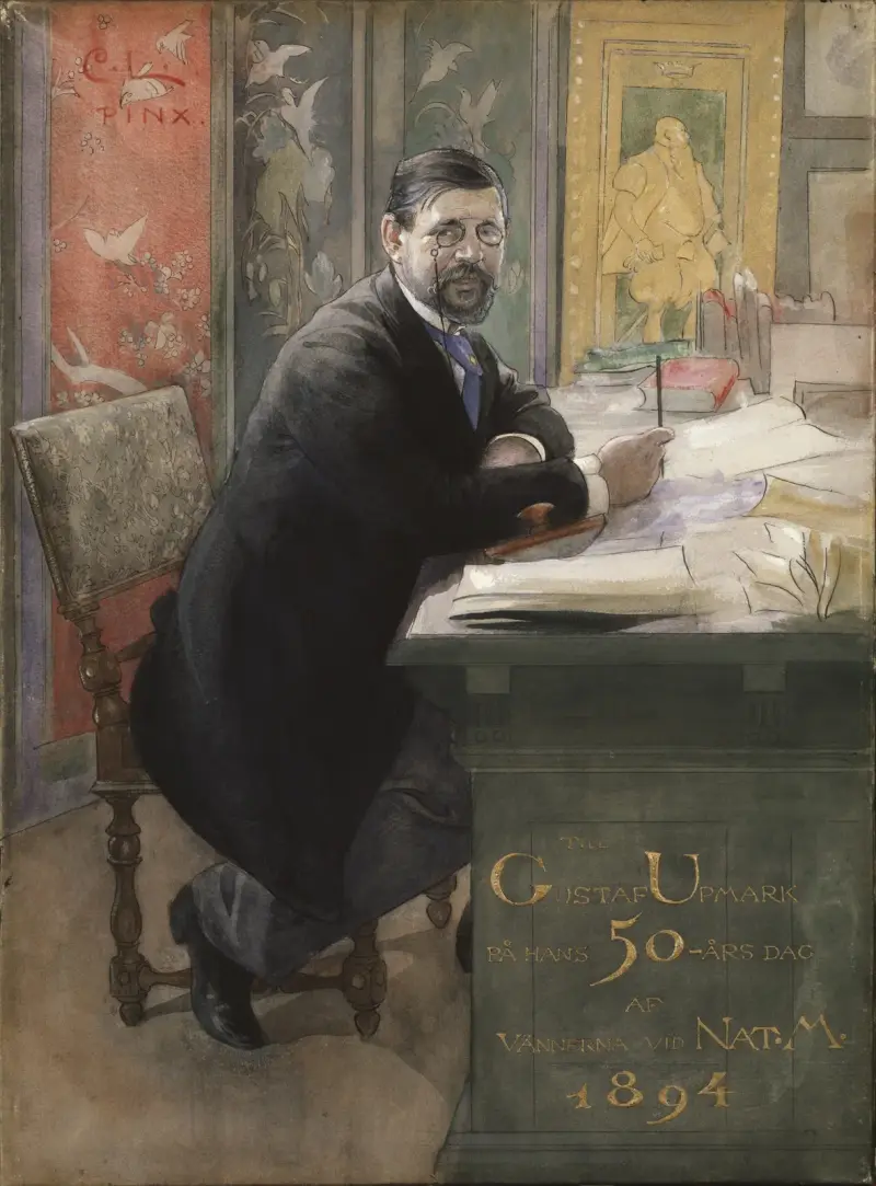 Gustaf Upmark, direktör för Nationalmuseum av Carl Larsson