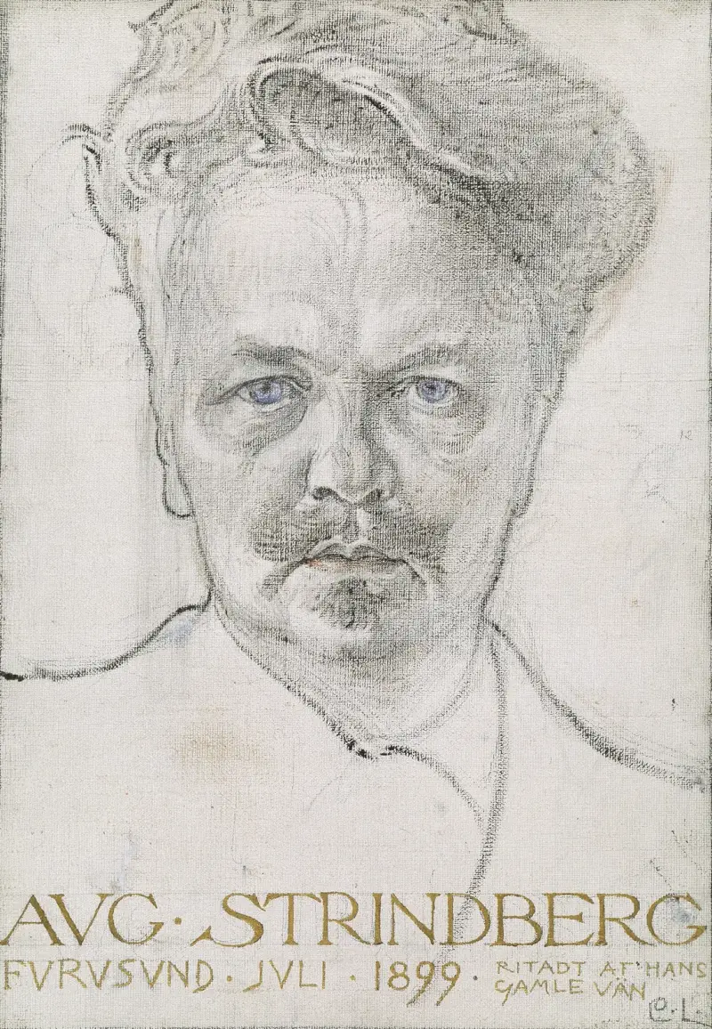 Der Autor August Strindberg von Carl Larsson