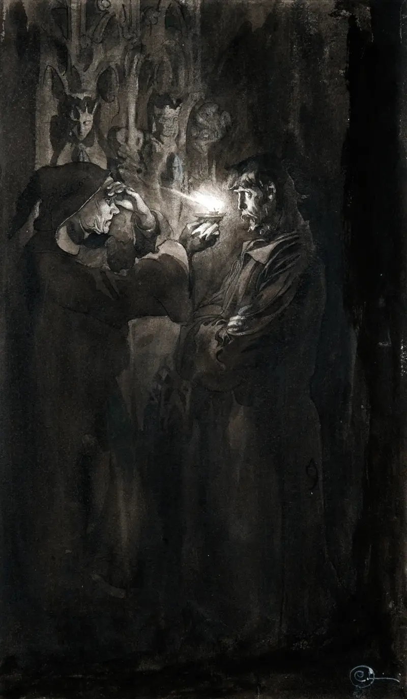 Illustration till Singoalla, 1894 – nr 4 av Carl Larsson