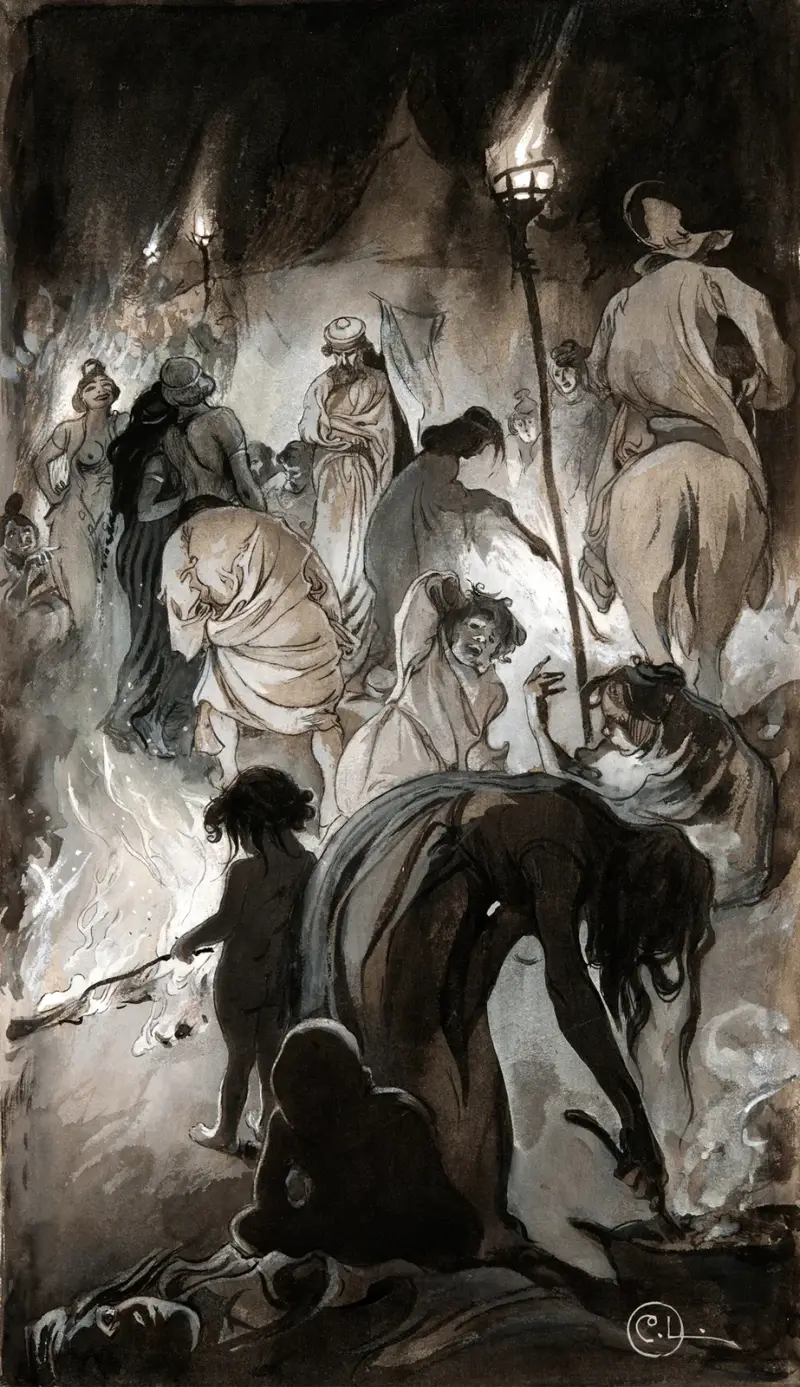 Illustration till Singoalla, 1894 – nr 7 av Carl Larsson