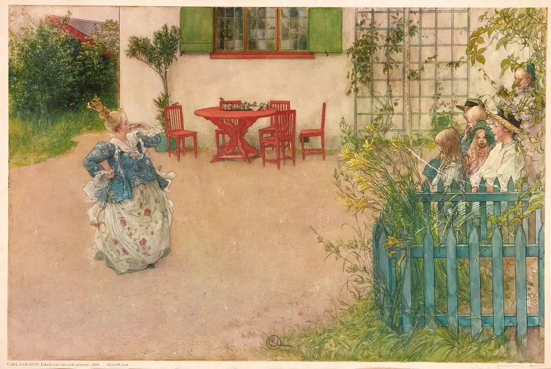 Lisbeth als böse Prinzessin von Carl Larsson
