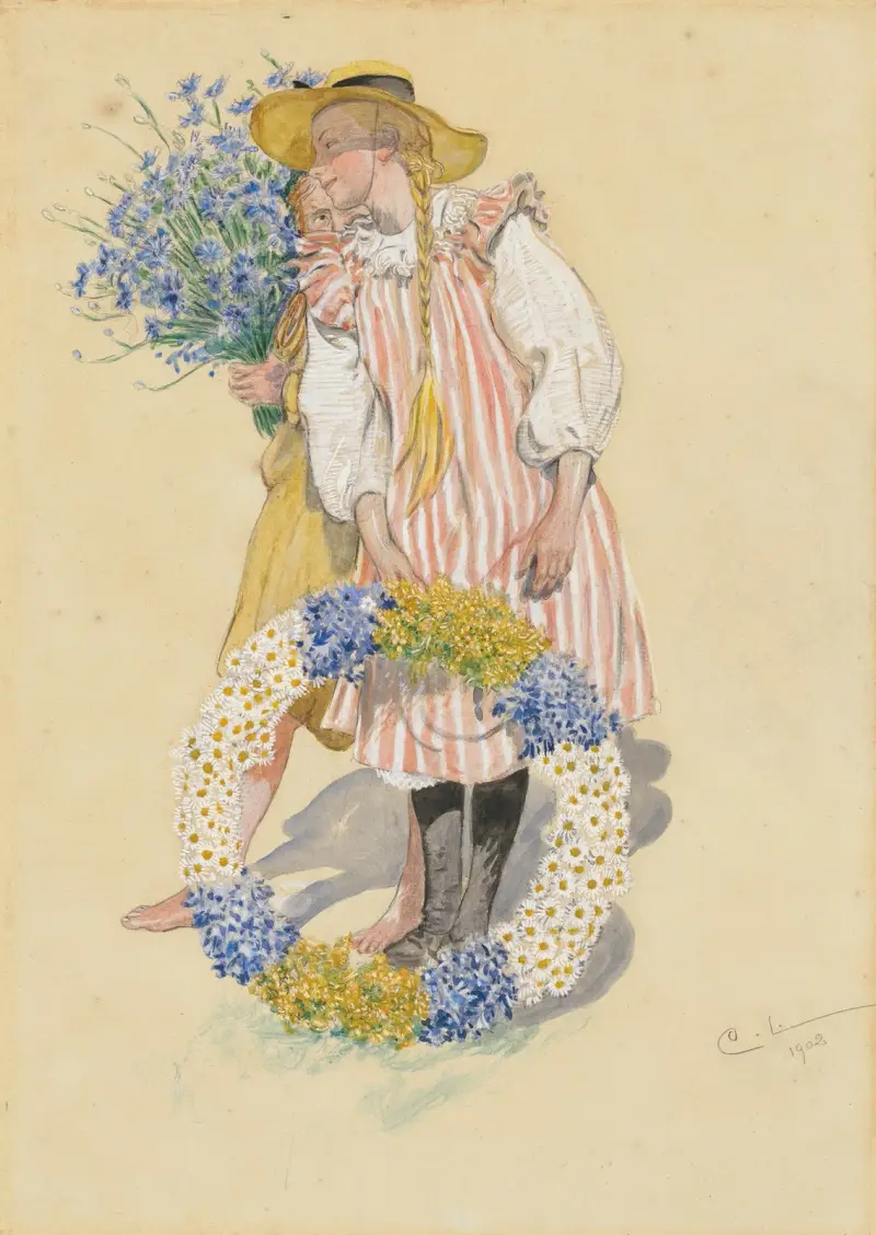 Lisbeth a Brita, Carl Larsson