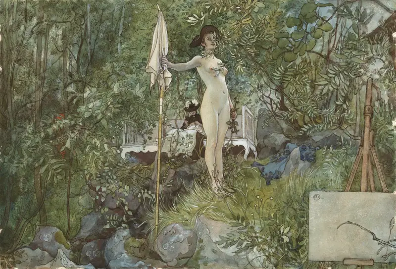 Pracownia plenerowa, Carl Larsson