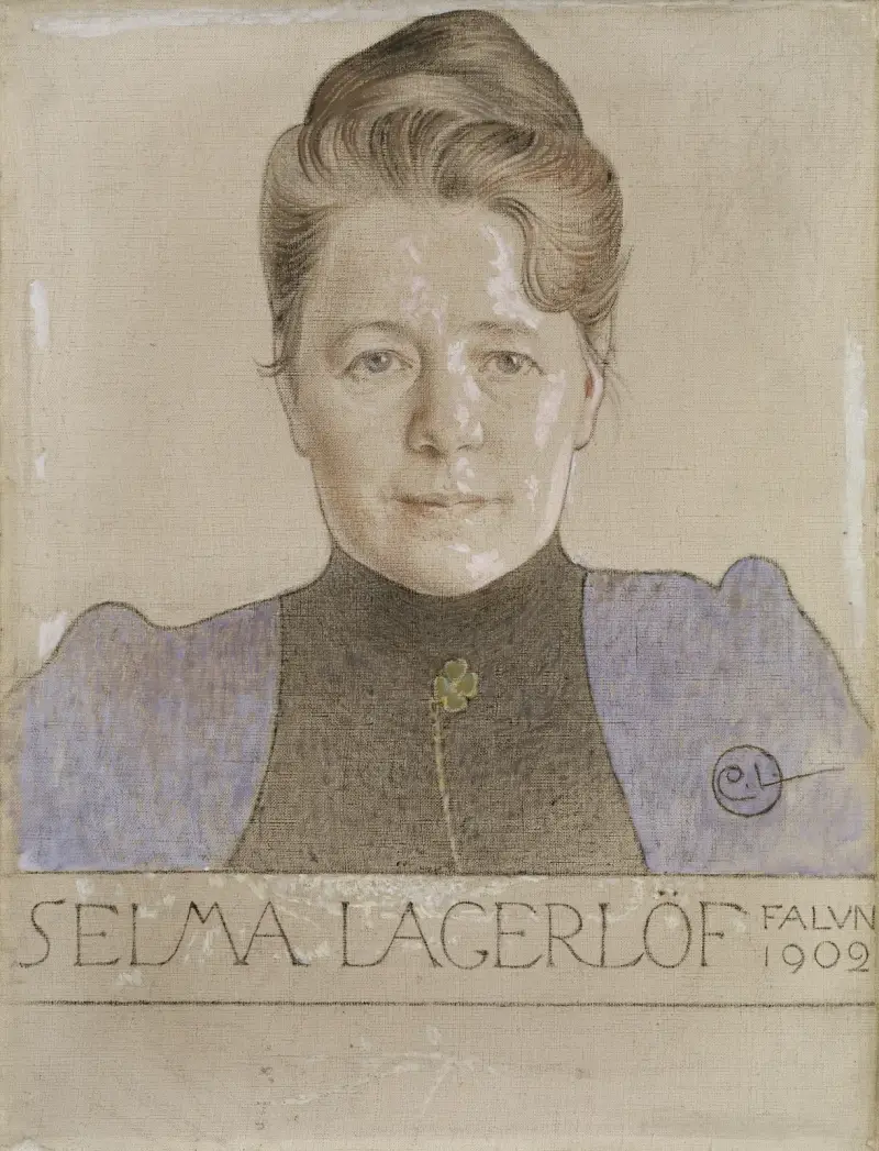 Författarinnan Selma Lagerlöf av Carl Larsson