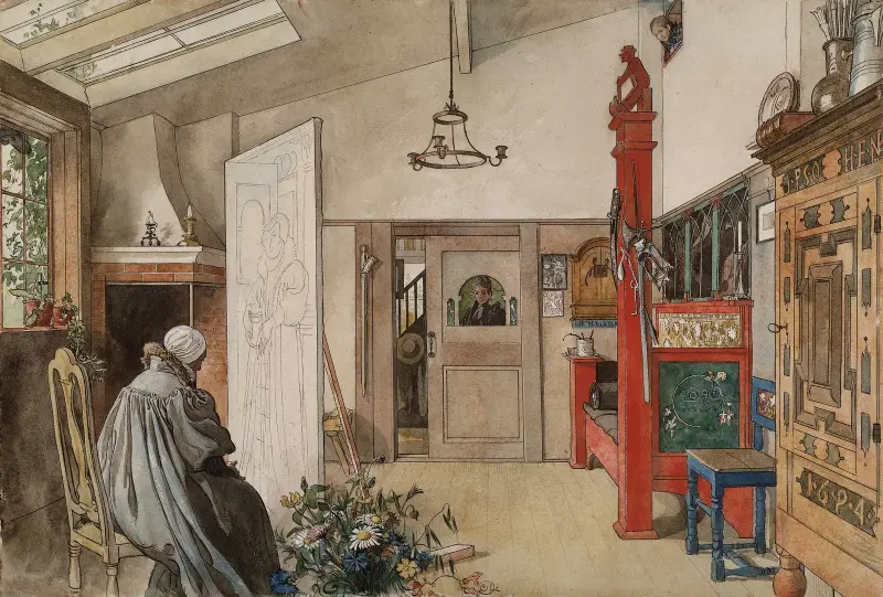 Ateliér – Nr. 1, Carl Larsson