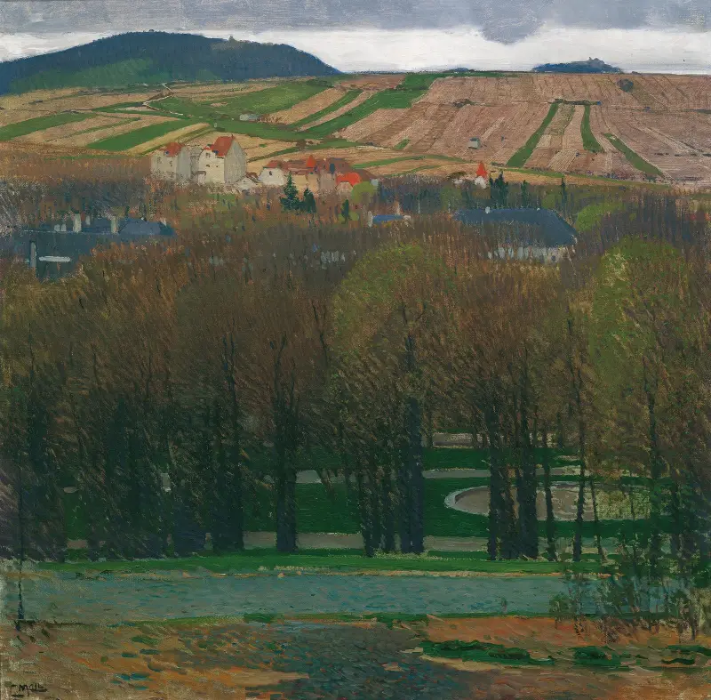Blick von Heiligenstadt auf den Nußberg von Carl Moll